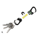 SlideLock® 360° Magnetic Locking Dual Carabiner (Olive)