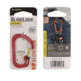 SlideLock Carabiner Aluminum #3  (Red)