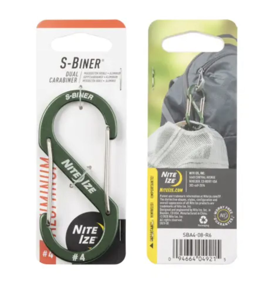 S-Biner Aluminium Dual Carabiner #4 (Olive)