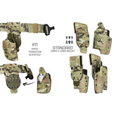RTI Optimal Drop Pistol Platform w/RTI and Leg Strap (Plastic Buckle)