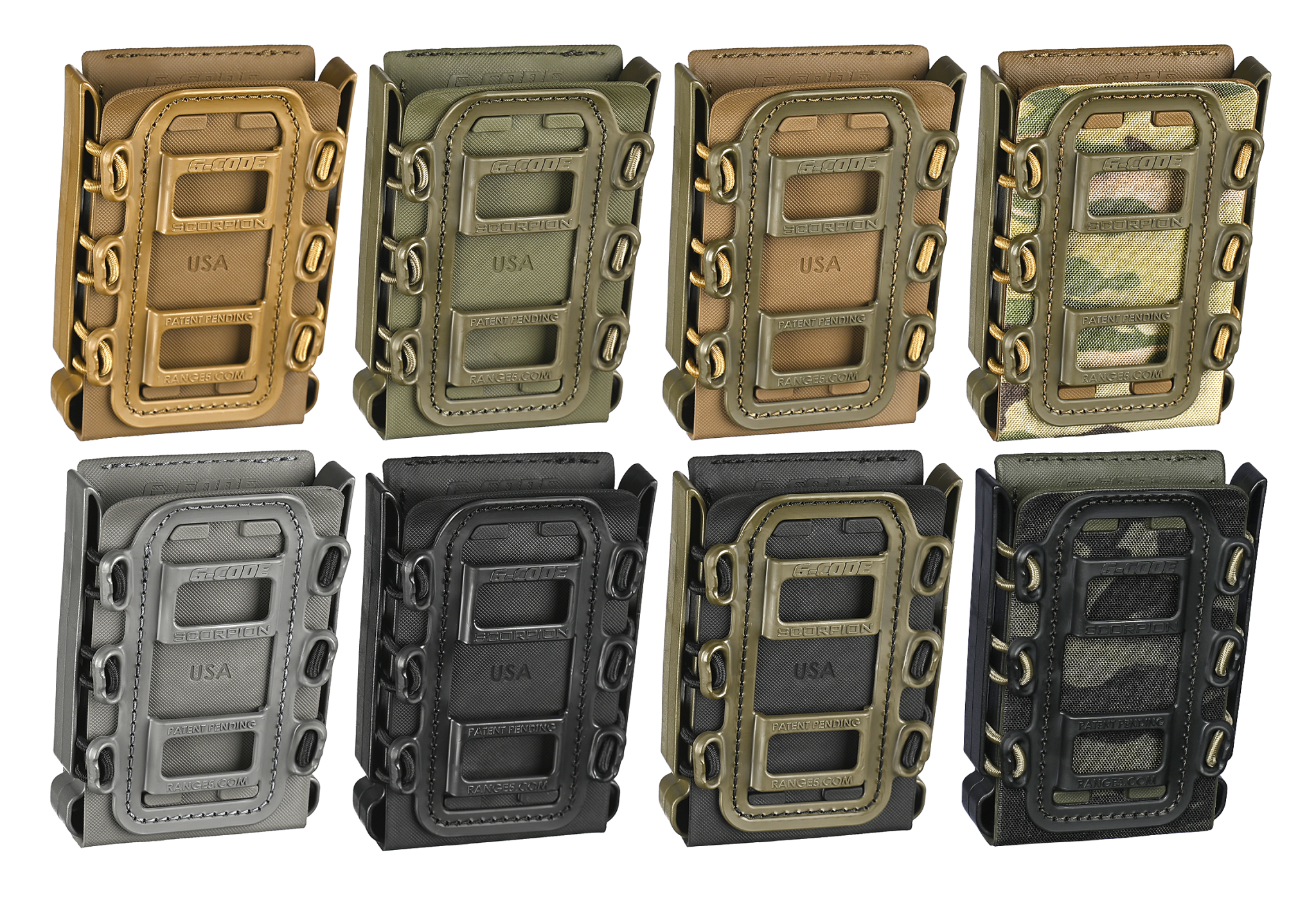 Soft Shell Scorpion Rifle Magazine Carrier - R2 Operator Belt Mounts