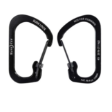 SlideLock Carabiner Stainless Steel #3  (Black)