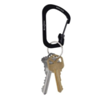 SlideLock Carabiner Stainless Steel #3  (Black)