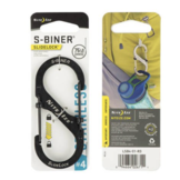 S-Biner SlideLock Stainless Steel #4  (Black)