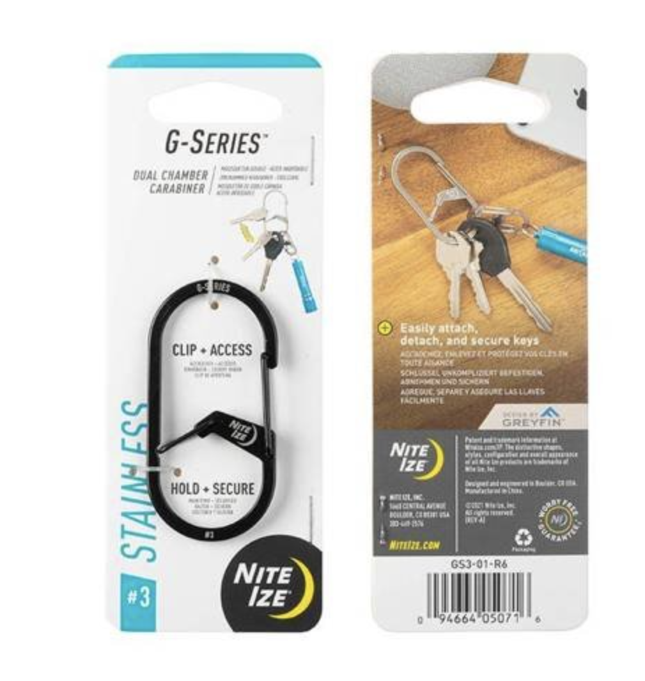 G-Series Dual Chamber Carabiner #3 (Black)