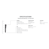 Mini Bolt Action pen Black Ink (Black)