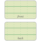 Top Spiral Notebook 3x5'' (Green)