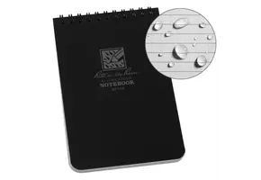 Top Spiral 4x6'' Notebook (Black)