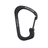 SlideLock Carabiner Stainless Steel #2 (Black)