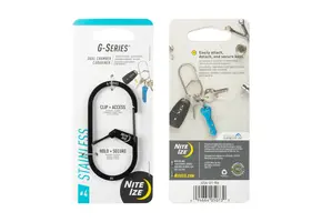 G-Series® Dual Chamber Carabiner #4 - Black