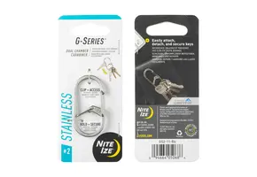 G-Series Dual Chamber Carabiner #2 - Stainless Steel