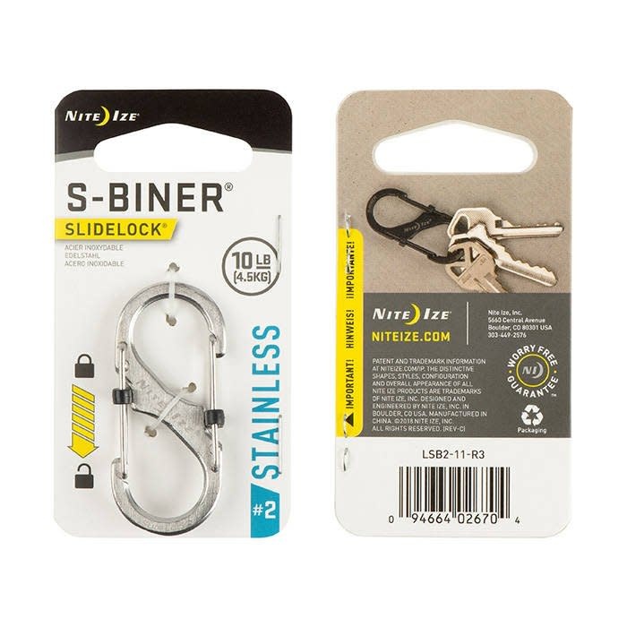 S-Biner SlideLock Stainless Steel #2 - Stainless