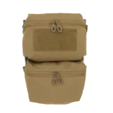 Back Panel Double Pouch (Coyote Brown)