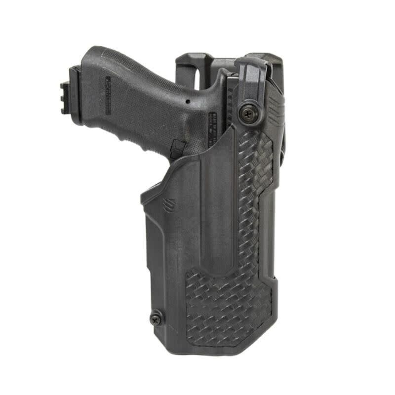 T-Series Level 3 Duty Light-Bearing Basketweave Holster for Glock 17/19/45 w/TLR-1&2