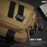 Low Profile Soft Double Handgun/Revolver Bag w/Built In Magazine Holder (Dark FDE)