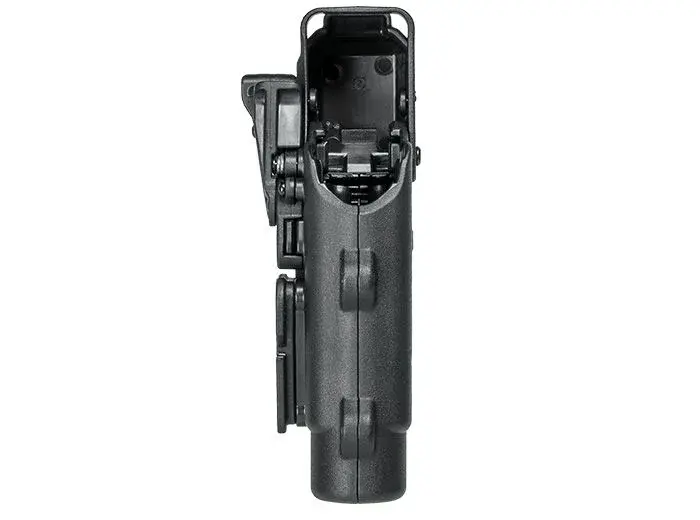 Rapid Force Level 3 Duty Holster - Low Ride Belt Slide - Glock 19/45/17 MOS - Large Light (Black)