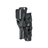 Rapid Force Level 3 Duty Holster - Low Ride Belt Slide - Glock 19/45/17 MOS - Large Light (Black)
