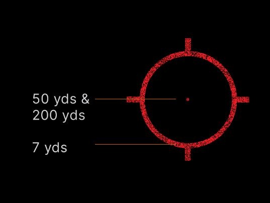 HWS EXPS3 Circle 1-Dot Reticle (Black)