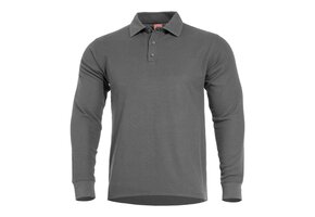 Aniketos Long Polo T-Shirt (Wolf Grey)