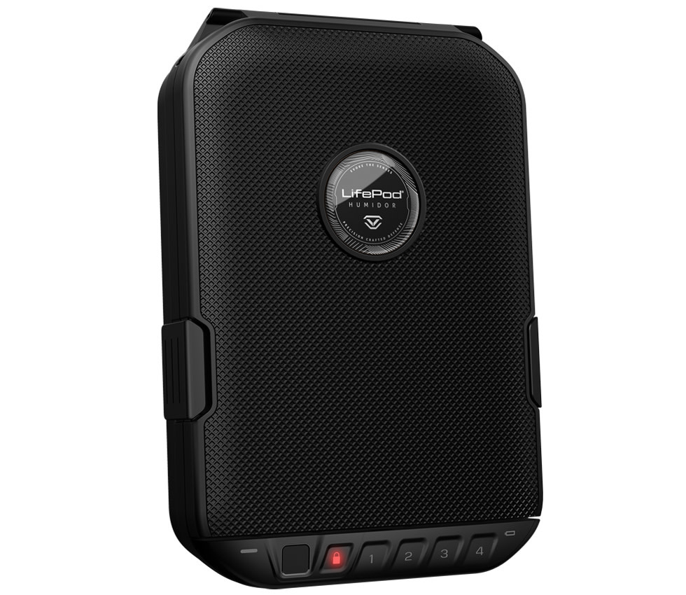 LifePod Humidor 2.0 - Biometric and Bluetooth (Covert Black)