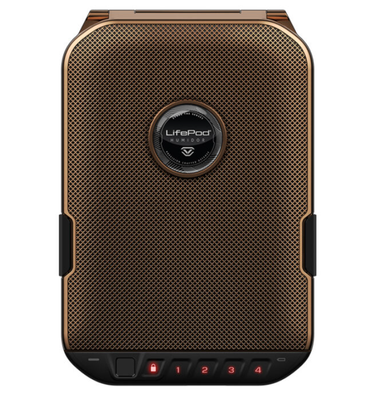 LifePod Humidor 2.0 - Biometric and Bluetooth (Antique Bronze)