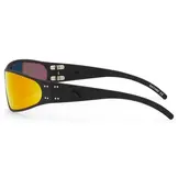 Wraptor Polarized Sunglasses Black Anodized w/ Black Logo (Sunburst Mirror Polarized)