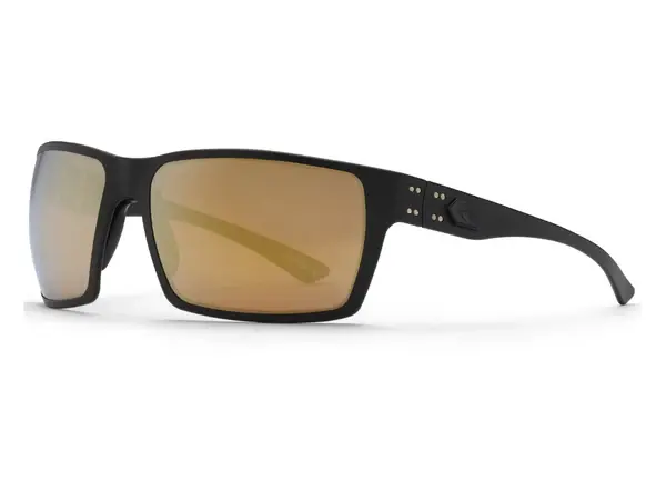 Marauder OPz (Optimized Polarized) Sunglasses Black Cerakote w/ Black Logo (Gold Mirror OPz)