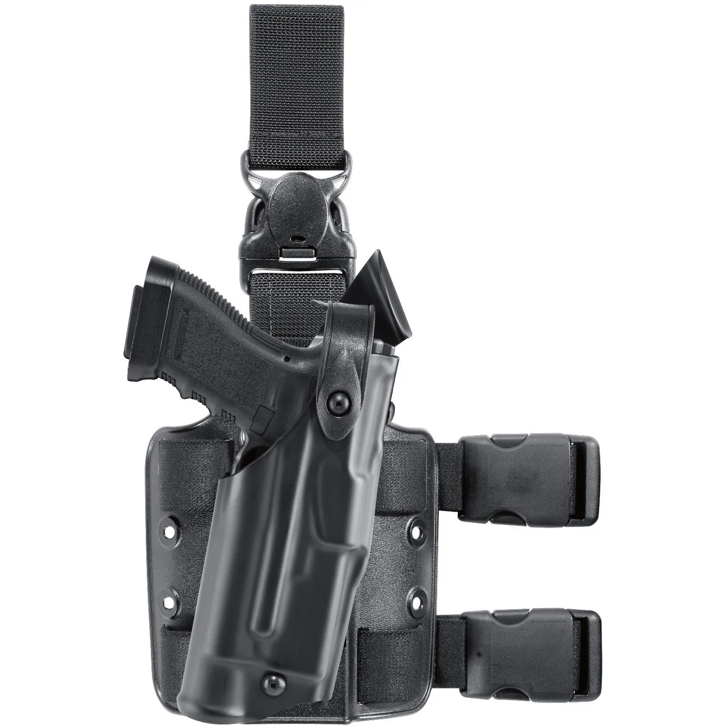 Model 6305 ALS/SLS Tactical Holster w/ Double Quick-Release Leg Strap for S&W M&P9 w/ Light (STX Tactical)
