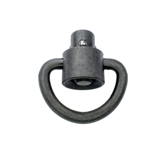 D Loop Heavy Duty Push Button QD Swivel 1"