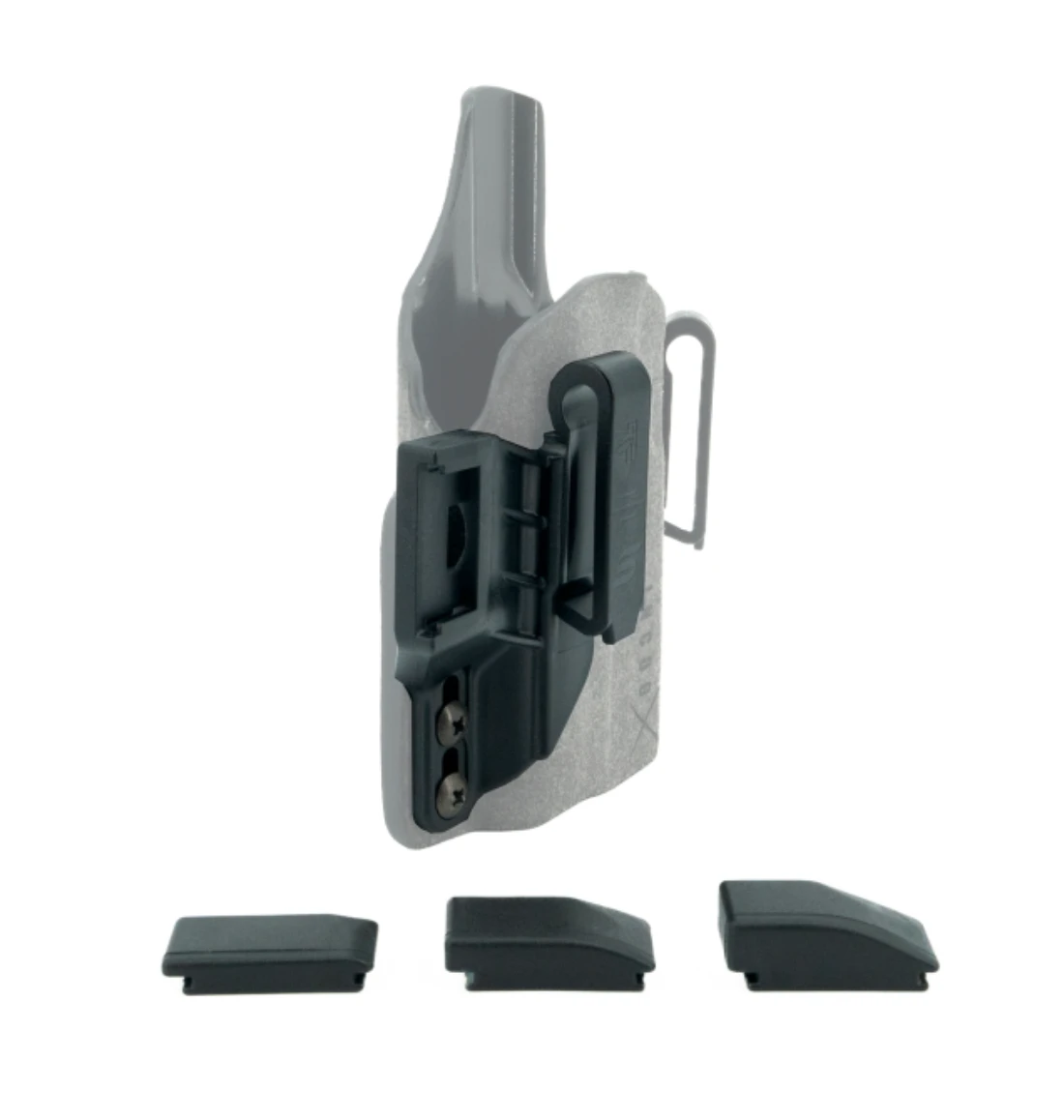 Incog X®Holster G17/19 w/Compact Weapon Light w/Mag Caddy (Grey)