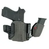 Incog X®Holster G17/19 w/Compact Weapon Light w/Mag Caddy (Grey)