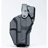 Rapid Force Level 3 Duty Holster - Mid Ride Belt Slide - Glock 19/45/17 MOS - No Light (Black)