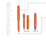 FLAT DARK EARTH POCKET PEN – Black Ink