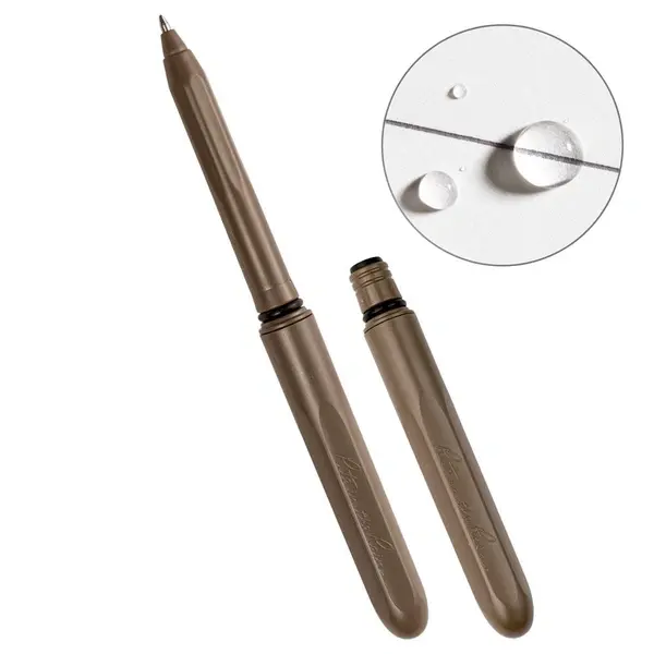 FLAT DARK EARTH POCKET PEN – Black Ink