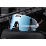 Havok  Non-Polarized Sunglasses Stainless Cerakote w/Engraved Logo (ANSI Z87+ Smoke w/ Blue Mirror w/Anti-Fog)