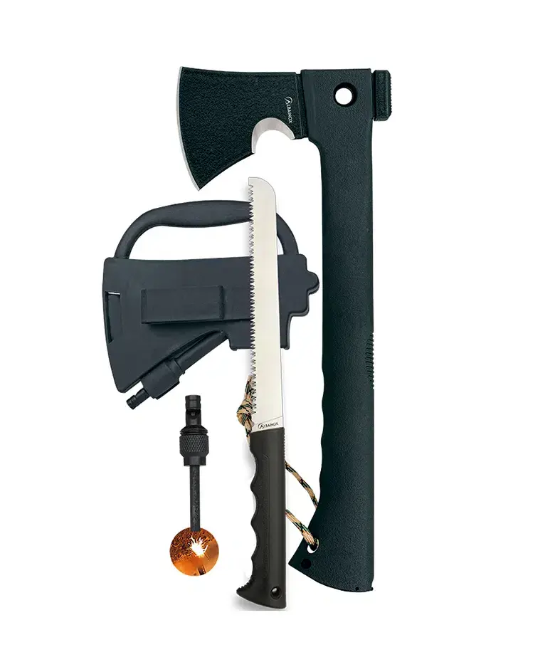 Flint and Saw Axe (Black)