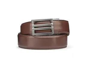 Brown Leather Gun Belt X1 Buckle (Nickel Free)