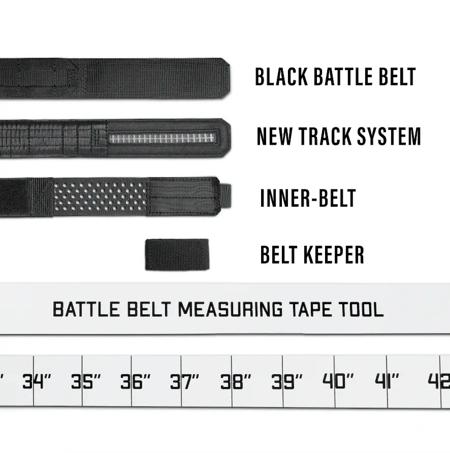 B2 Black Battle Belt (Complete Kit) - 24" - 48"