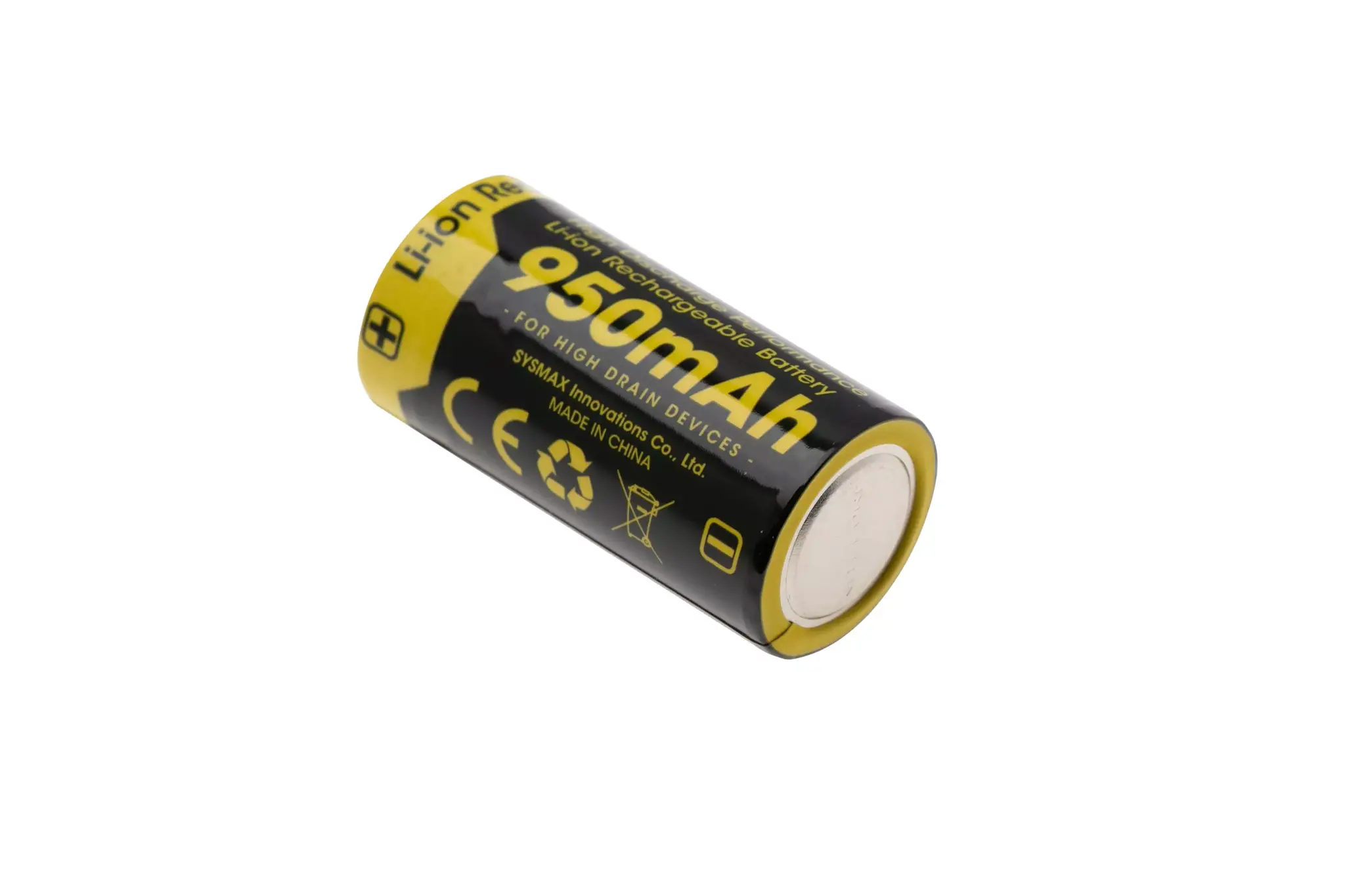 NL169 950mAh Rechargeable RCR123A 16340 Battery