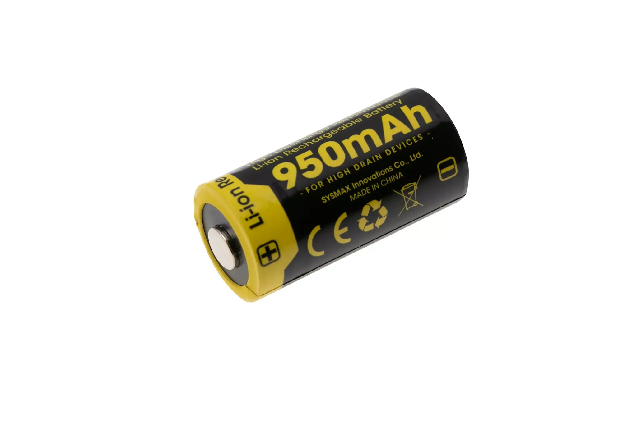 NL169 950mAh Rechargeable RCR123A 16340 Battery