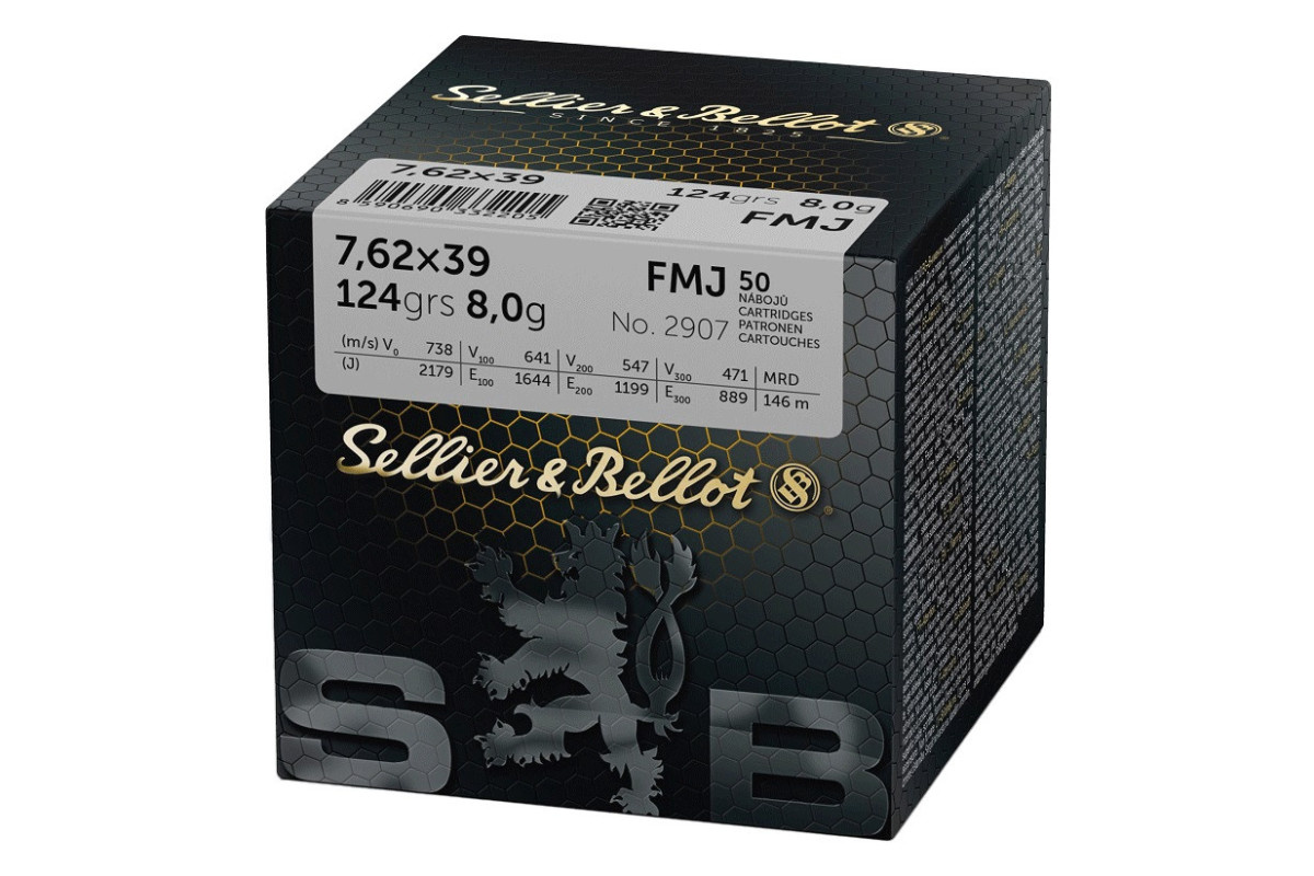 Sellier & Bellot 7.62x39 FMJ 124grs (50 rounds)