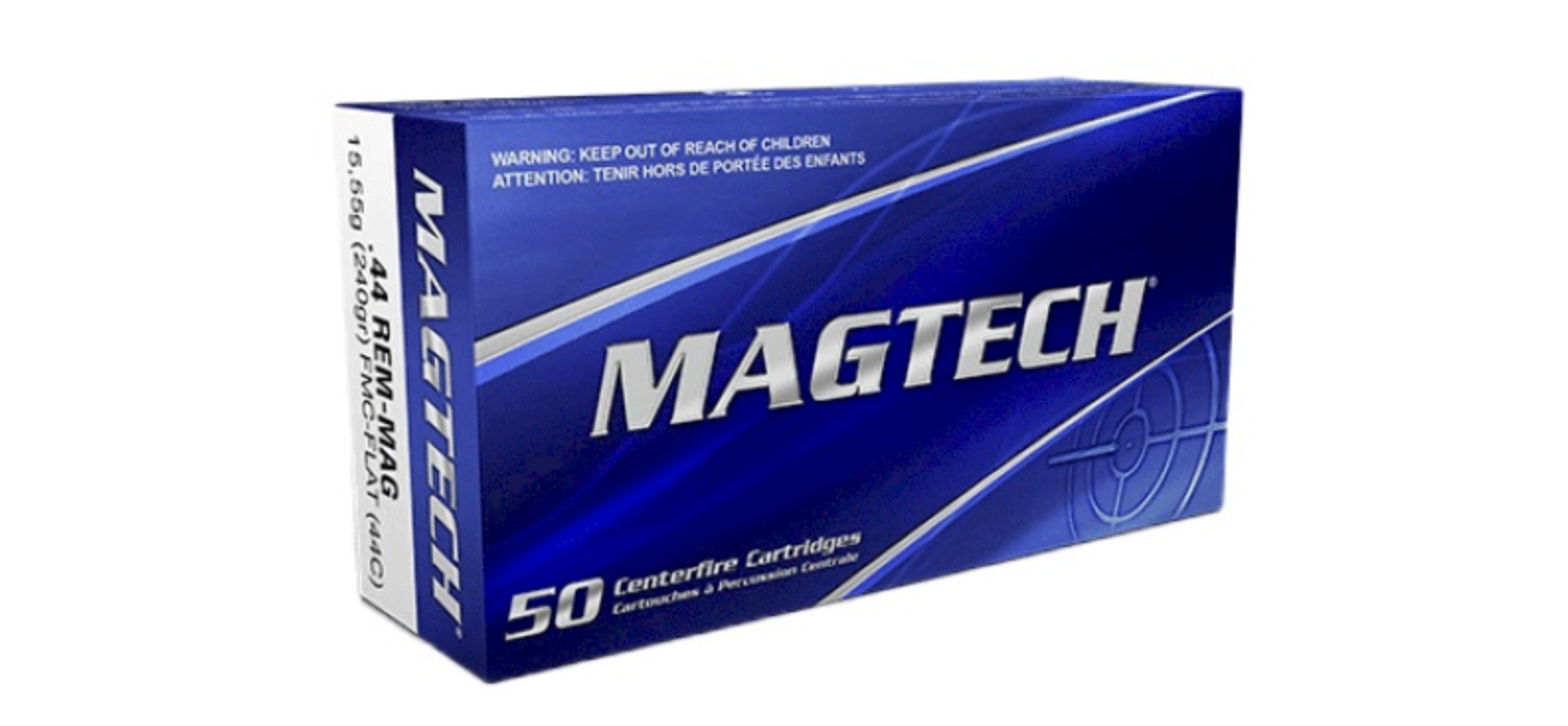Magtech - Cal.44 rem. mag 240GR FMJ flat REF.44C (50 Rounds)