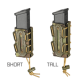 Soft Shell Scorpion Pistol Short Magazine Carrier w/R1,R2 and R3 Clip (Black)