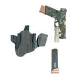 Incog X®Holster G17/19 w/Large Weapon Light w/Mag Caddy (Grey)