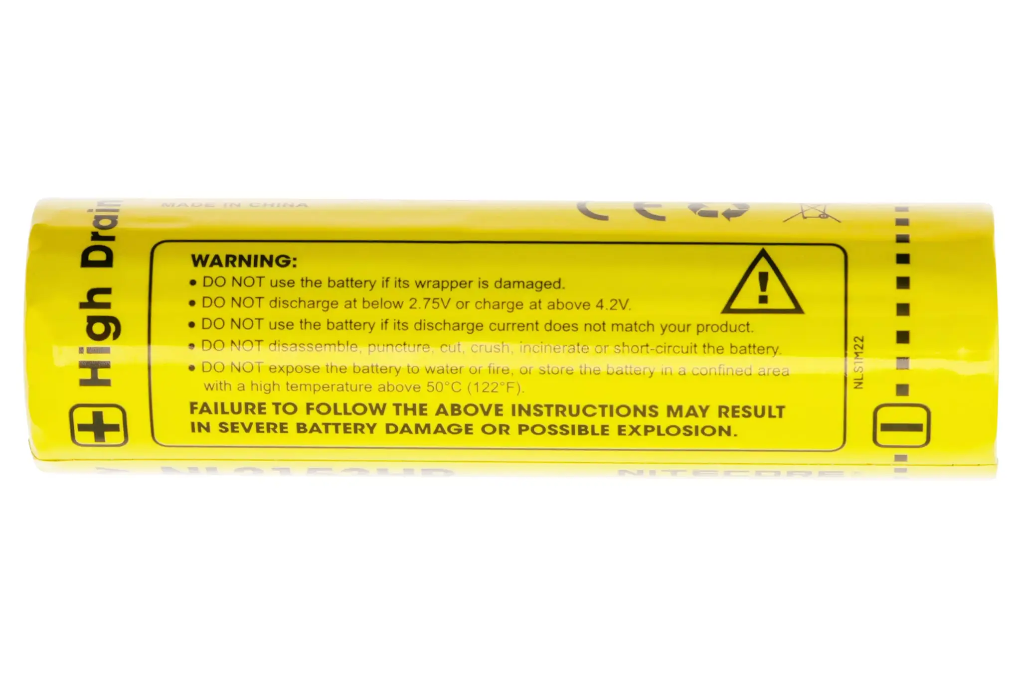 NL2153HP rechargeable 21700 Li-ion battery, 5300 mAh