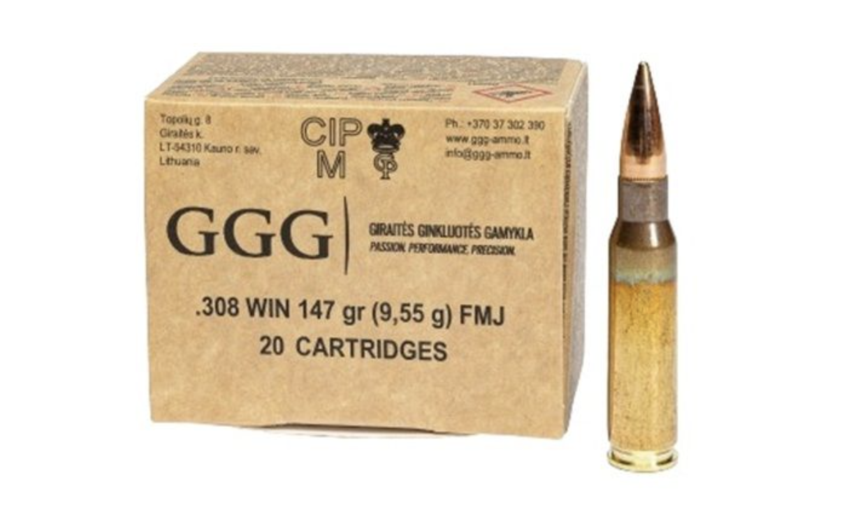 308WIN. 147grs FMJ (20 rounds)