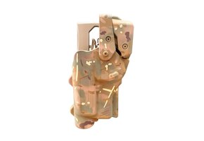 Rapid Force Level III Mid Ride Duty Holster For Glock 19/17/45 - Large Light (Multicam)