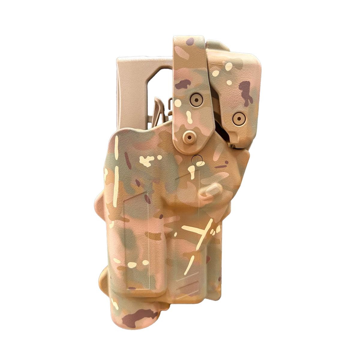 Rapid Force Level III Mid Ride Duty Holster For Glock 19/17/45 - Large Light (Multicam)