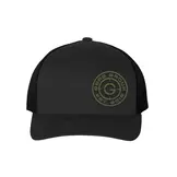 GBRS Group Instructor Trucker Hat (Black w/OD Green Logo)