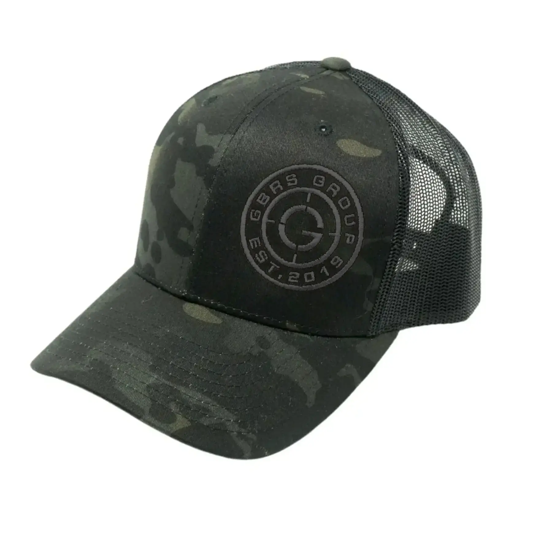 GBRS Group Instructor Trucker Hat (Black w/OD Green Logo)
